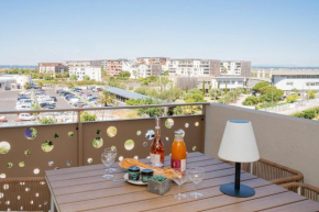 Sete, Apt 2 chambres, Terrasse et proximite plages